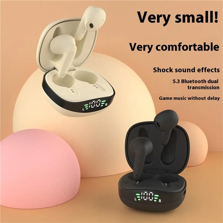 BH28 TWS Bluetooth 5.3 Earnofios Tampos Controle de Música Wirens Wirens Gaming Fone de Jogo - nu