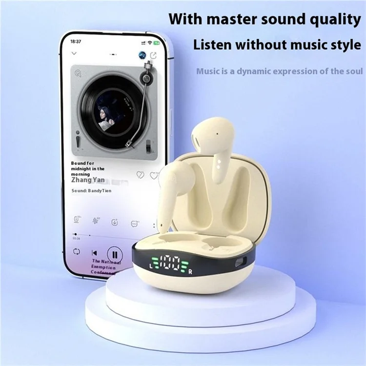 BH28 TWS Bluetooth 5.3 Earnofios Tampos Controle de Música Wirens Wirens Gaming Fone de Jogo - nu