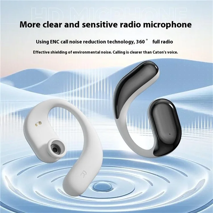 M65 OWS Bluetooth-compatible Headset Bone Conduction Ear-Hook Wireless Music Earphone - Green