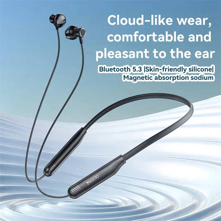 YESIDO YSP20 Magnetic Neck-Mount Earphones Lightweight Magnetic Absorption Headphones