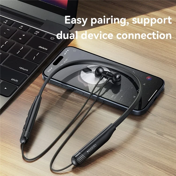 YESIDO YSP20 Magnetic Neck-Mount Earphones Lightweight Magnetic Absorption Headphones