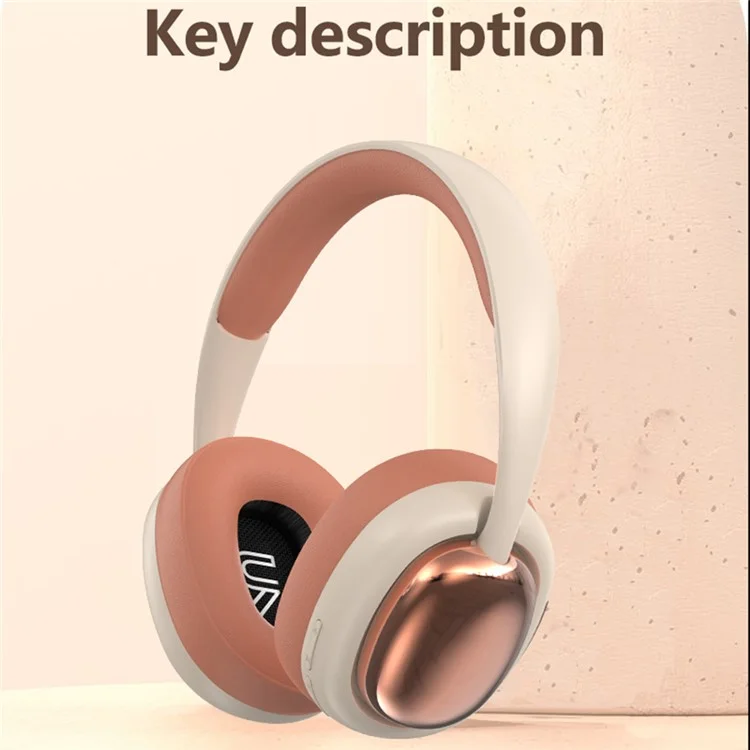 P7236 Pro Over-over-ear Gaming Gaming Harphone HD Sound de Baja Latencia Bluetooth 5.3 Soporte de Auriculares Aux / TF / FM - Naranja