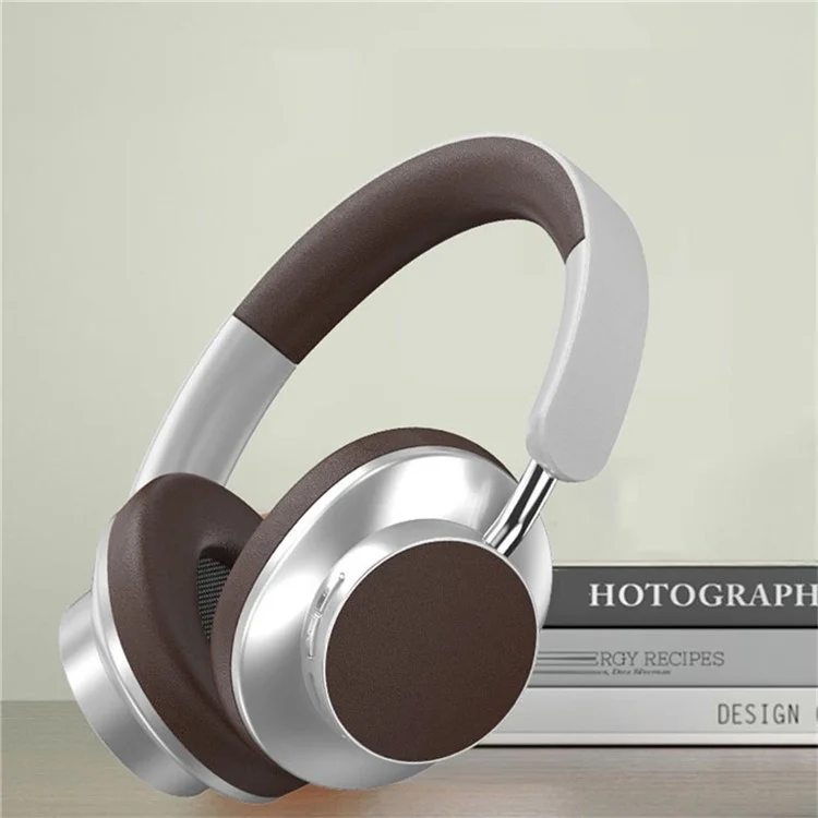 VJE 902 Low-Latency Over-Ear Headset HD Sound Bluetooth-compatible 5.3 Wireless Headphones Support AUX / TF / FM - Brown