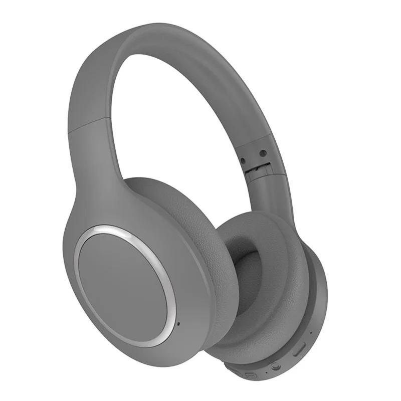 P6066 Over-Ear Active Noise-Cancelling Headset Bluetooth-compatible 5.3 Wireless Headphones Support AUX - Grey