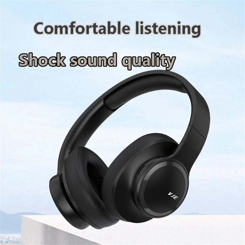 VJE 905 Bluetooth-compatible 5.3 Over-Ear Headphones, HD Sound Wireless Headset Support AUX  /  TF  /  FM - Pink