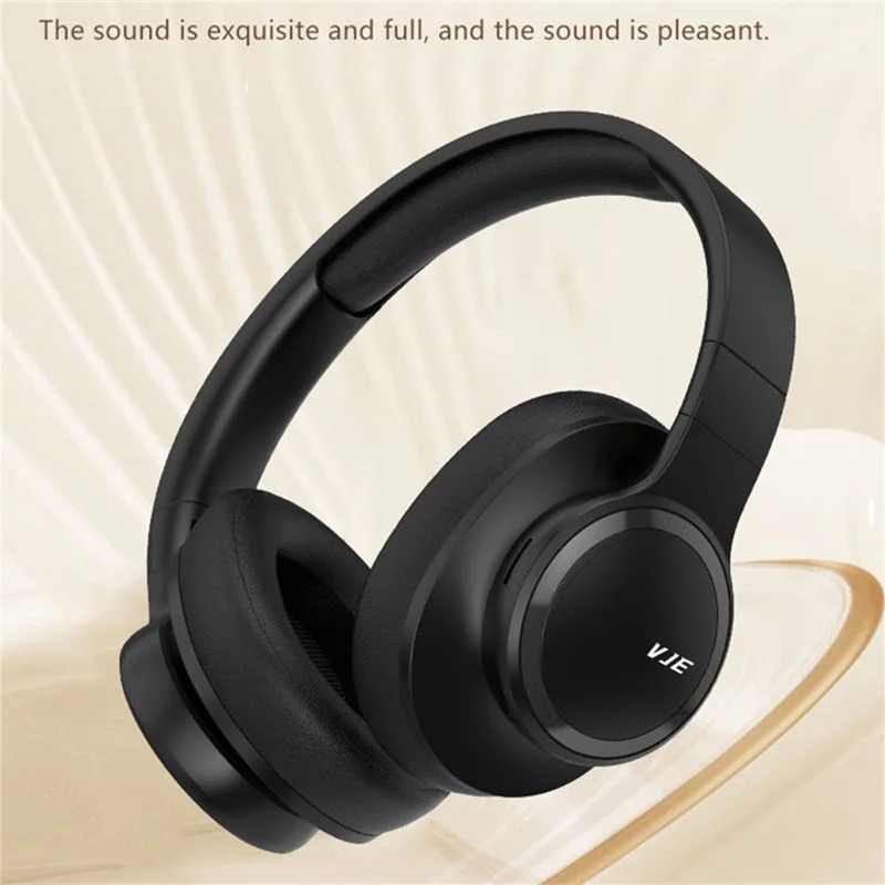 VJE 905 Bluetooth-compatible 5.3 Over-Ear Headphones, HD Sound Wireless Headset Support AUX  /  TF  /  FM - Pink