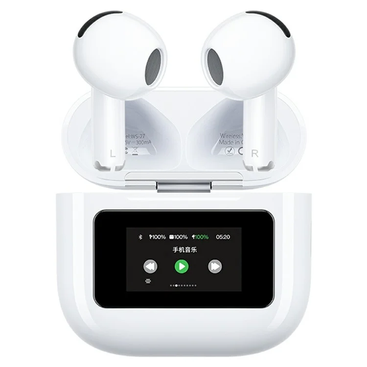 WEKOME WS-27 Kinkong-Linton Series Smart Color Screen Bluetooth-compatible Headset Wireless Headphone with Charging Case