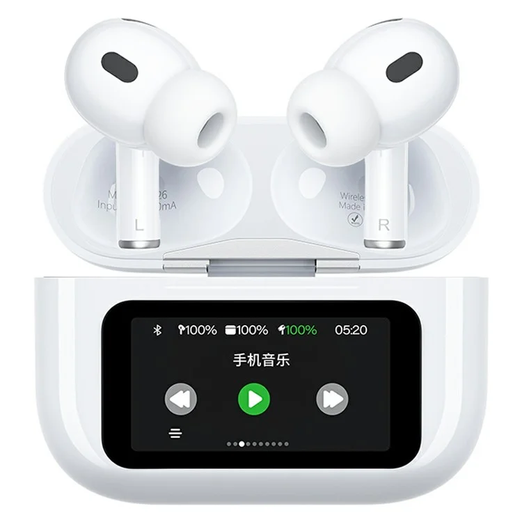 WEKOME WS-26 Kinkong-Linton Series Smart Color Screen ANC+ENC Noise Reduction Bluetooth-compatible Earbuds with Charging Case