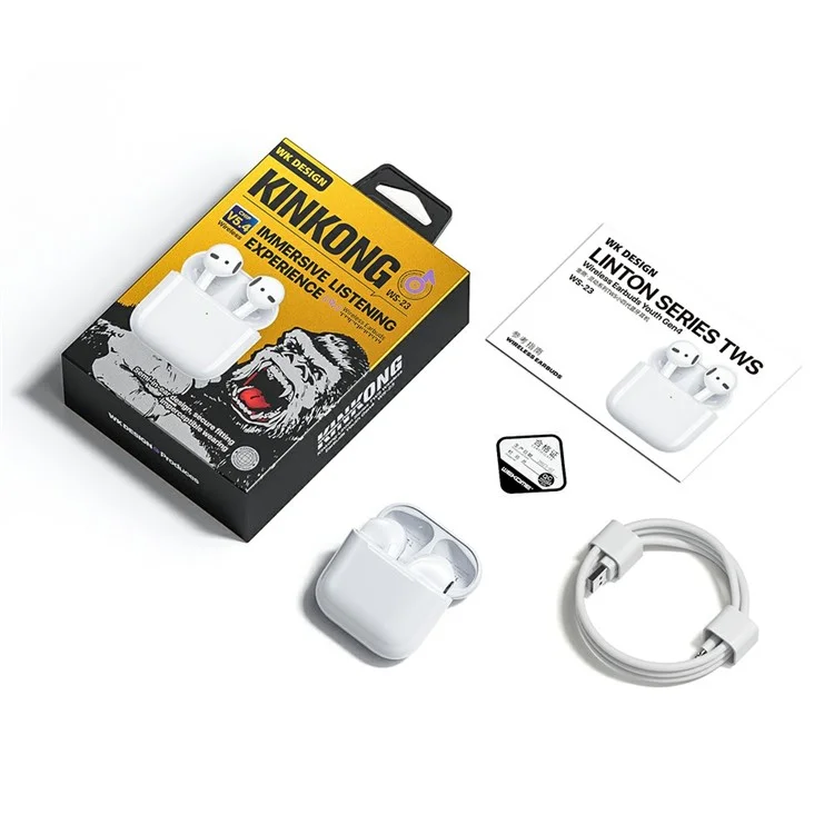 WEKOME WS-23 Kinkong-Linton Series TWS Wireless Earbuds Youth Gen4 Bluetooth-compatible Headphone with Charging Case