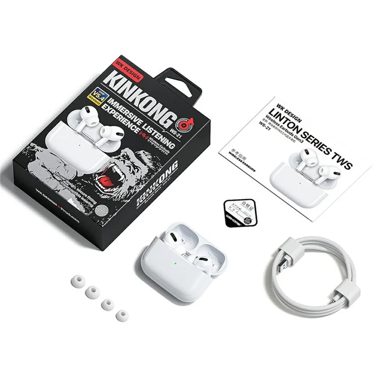WEKOME WS-21 Kinkong-Linton Series TWS Wireless Earbuds Gen3 Bluetooth-compatible Headphone with Charging Case