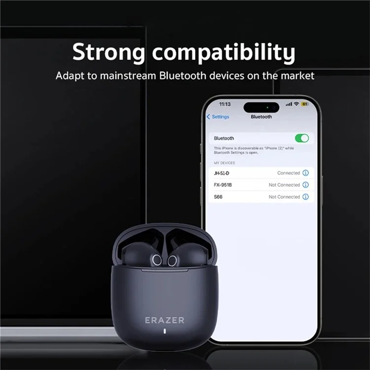 Lenovo Erazer XT90 Pro TWS Bluetooth Fone de Ouvido Semi-ouvido Earbud de Baixa Latência - Branco