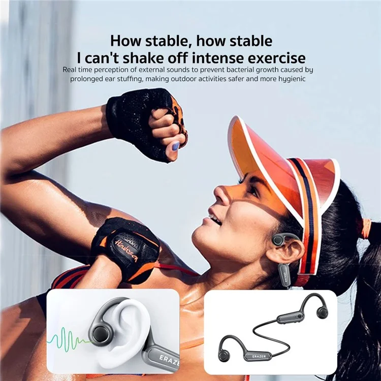 LENOVO ERAZER XF22 Outdoor Halshalterung Kopfhörer Open-Ear Wireless Bluetooth Kopfhörer - Weiß