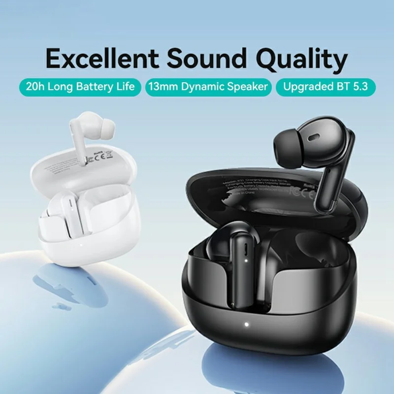USAMS IF27 IF Series TWS Earbuds In-Ear Bluetooth-compatible Earphones with Capsule Charging Case - Black