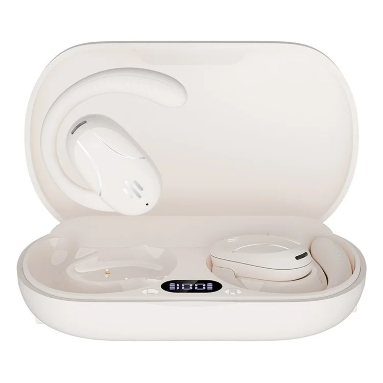 SP30 AI Directional Voice Transmission Open Ear Headphones Bluetooth-compatible Earphones with Rotating Hook - Nude