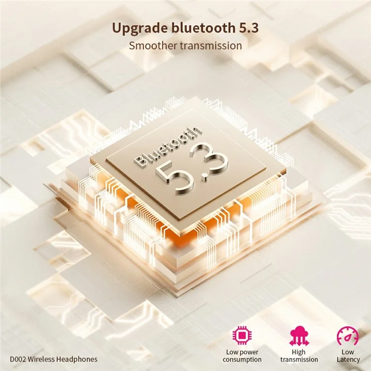 Xundd D002 Wireless Kopfhörer Über Ohrbluetooth 5.3 Headset Faltbares Design - Silber