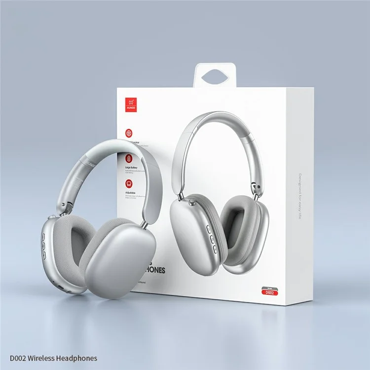 Xundd D002 Wireless Kopfhörer Über Ohrbluetooth 5.3 Headset Faltbares Design - Silber