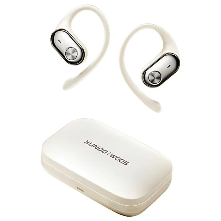 XUNDD W005 1 Pair Open-Ear Earphones Bluetooth-compatible 5.4 Earbuds with Earhooks - Beige