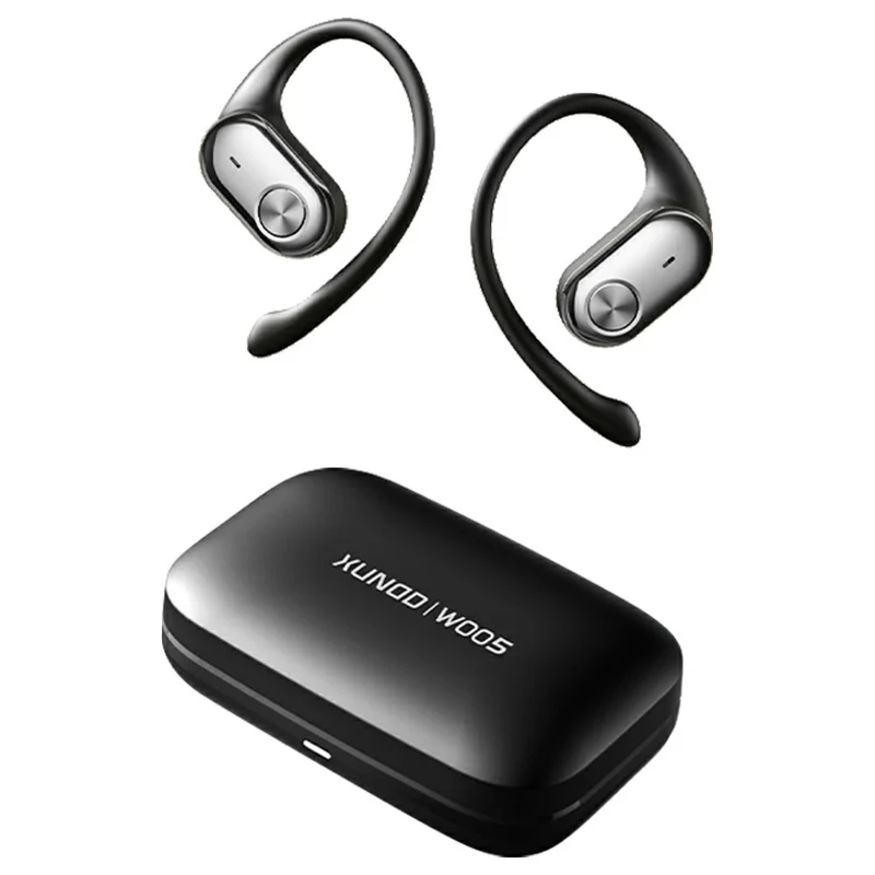 XUNDD W005 1 Pair Open-Ear Earphones Bluetooth-compatible 5.4 Earbuds with Earhooks - Black