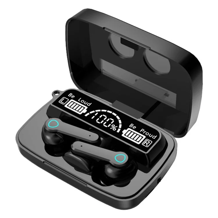 M19pro Bluetooth-compatible In-Ear Headphones HiFi Stereo Sound Touch Control Wireless Earbuds