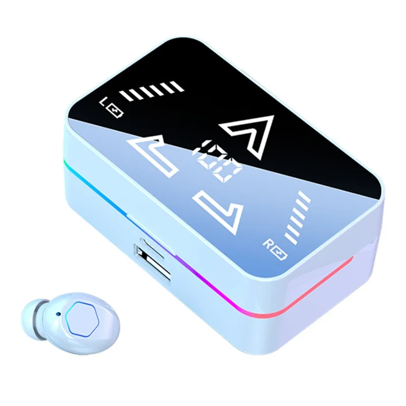 M49pro Surround Sound Bluetooth-compatible 5.4 In-ear Earphones Audio Sync Gaming Headphones - White