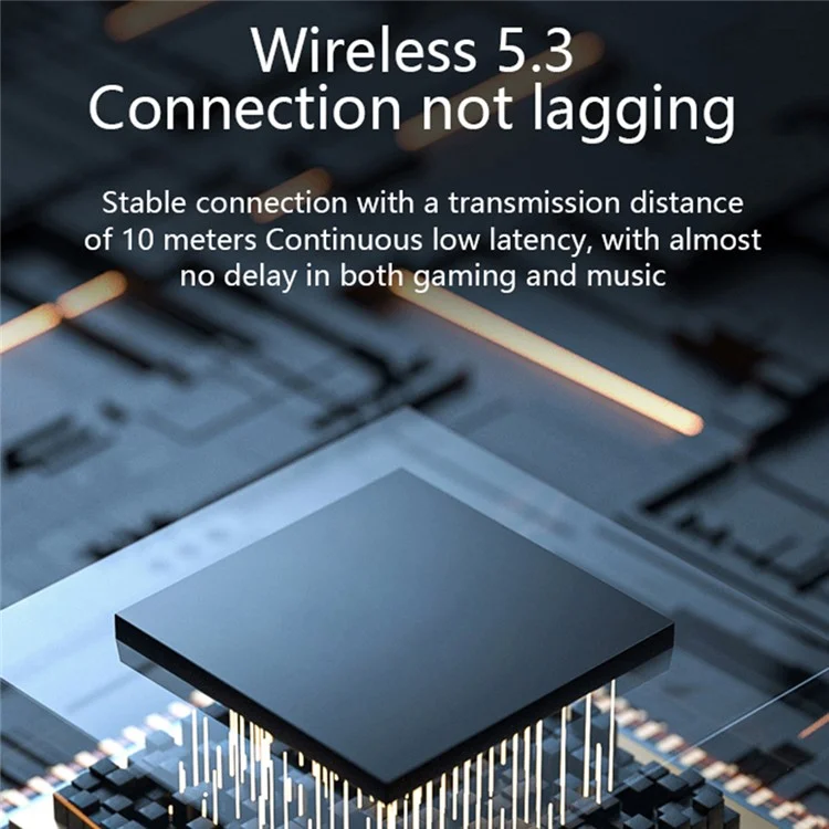 Écouteurs Bluetooth M35 Écouteurs Numériques Des Écouteurs de Jeu Sans Fil Basse Avec un Boîtier de Chargement - Noir