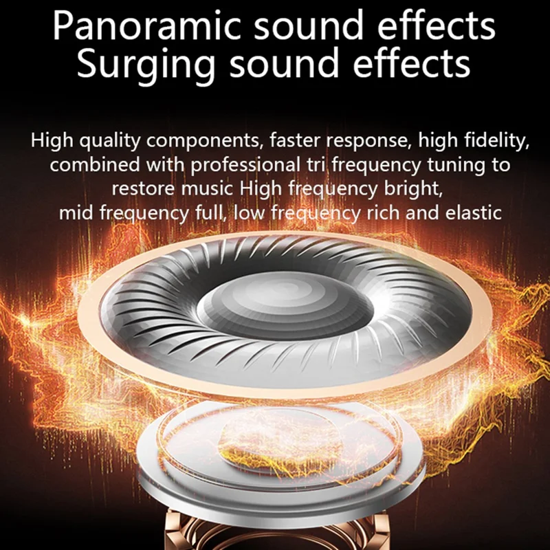 M35 Bluetooth-compatible Earphones Digital Display Wireless Gaming Earbuds Surround Bass with Charging Case - Silver