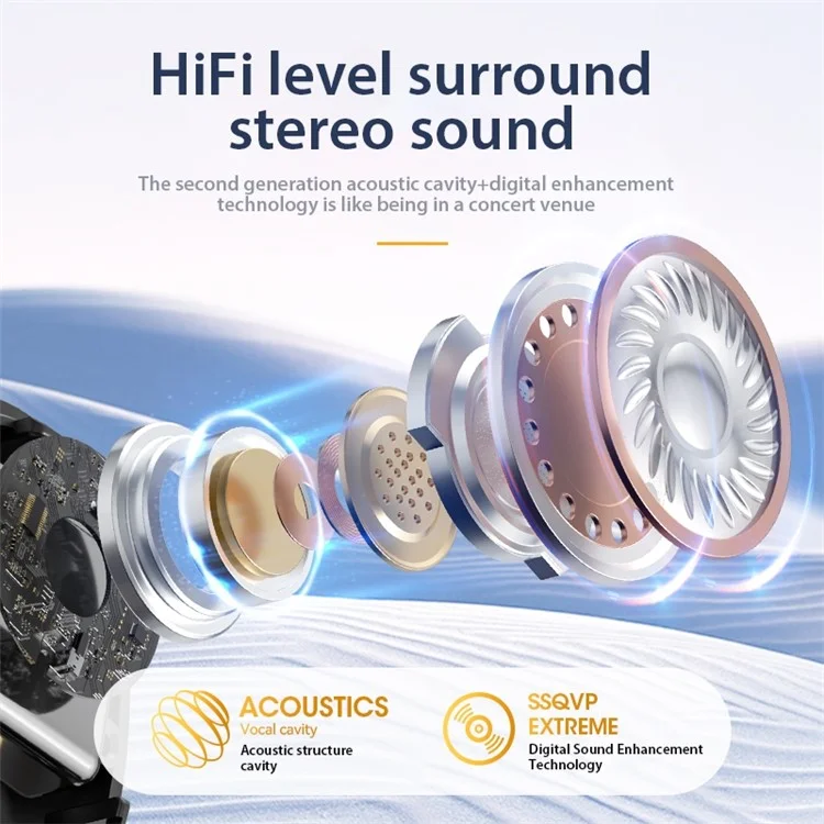 M51 Mini Bluetooth-compatible Earphones Noise Reduction Wireless Sleep Earbuds with Charging Case for Side Sleepers - Black