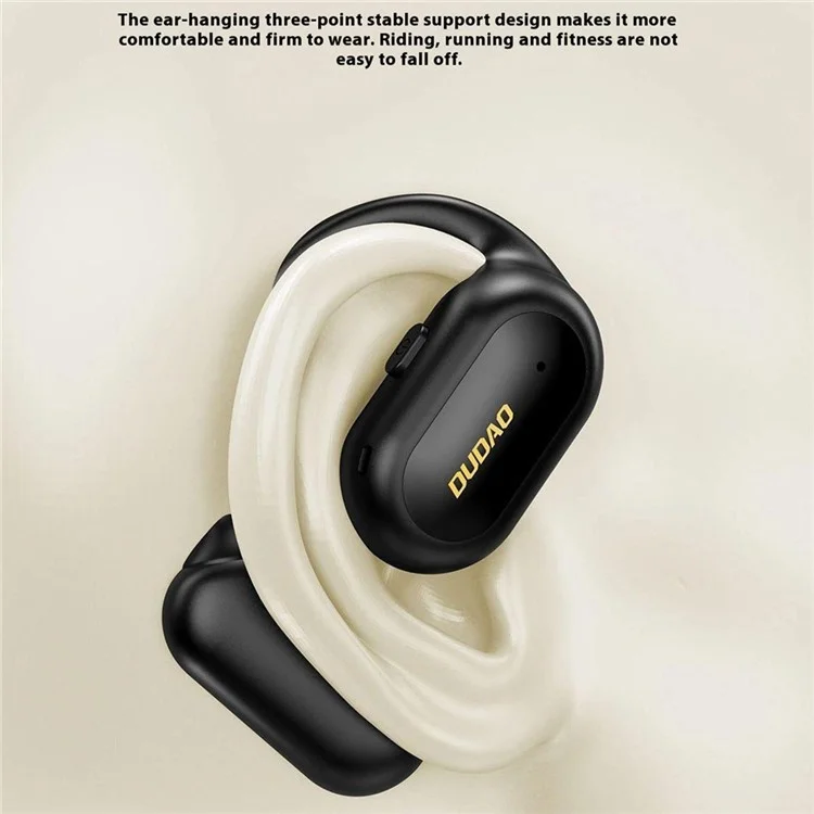 Dudao U4A Single Ear Ows Bluetooth Auriculares Para el Oído Colgante de la Música de Negocios Auriculares - Negro