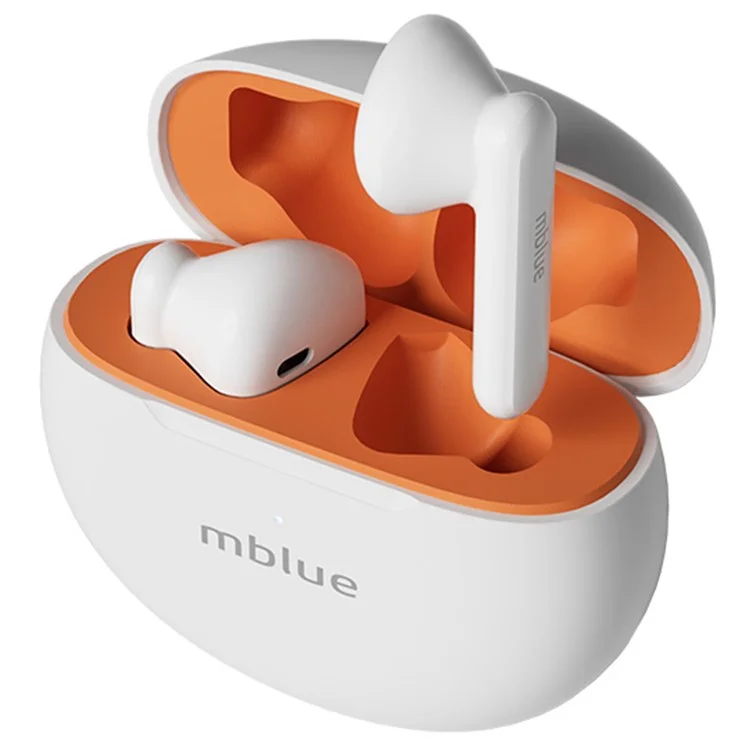 MBLUE AR10 TWS Bluetooth-compatible Earphones Low Latency Wireless Sports Music Headset - White