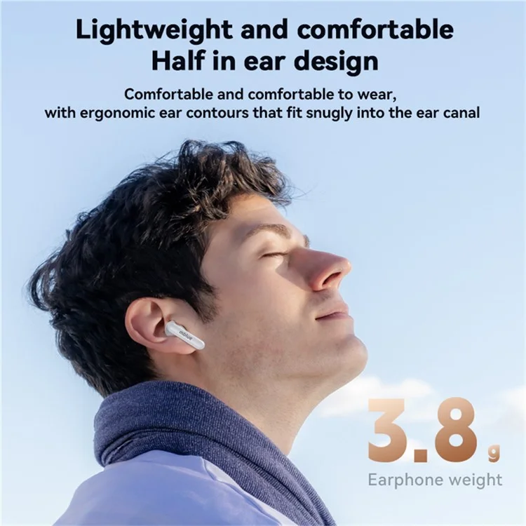 MBLUE AR10 TWS Bluetooth-compatible Earphones Low Latency Wireless Sports Music Headset - White