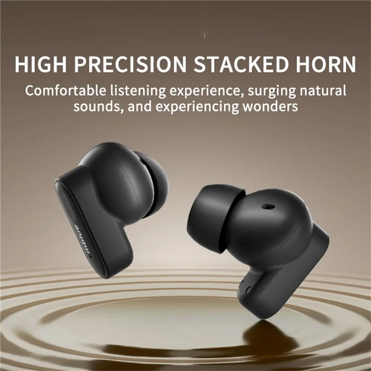 MBLUE AR01 TWS Auriculares Bluetooth 5.4 Auriculares Inalámbricos de Baja Latencia Música Llamadas Auriculares In-Ear - Negro