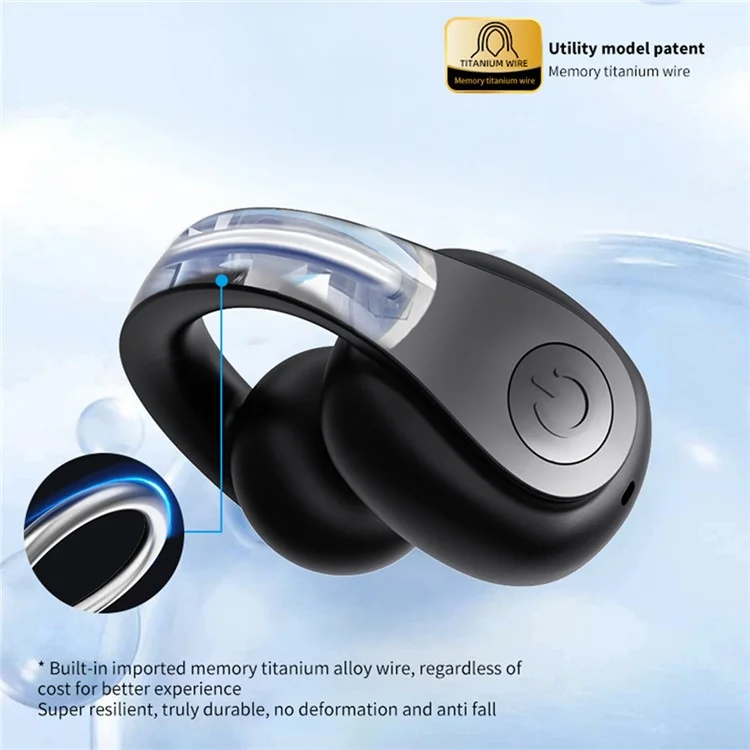 GD11 Bluetooth-compatible 5.4 Headset Clip Design Wireless Sport Music Earphone (CE Certified) - White