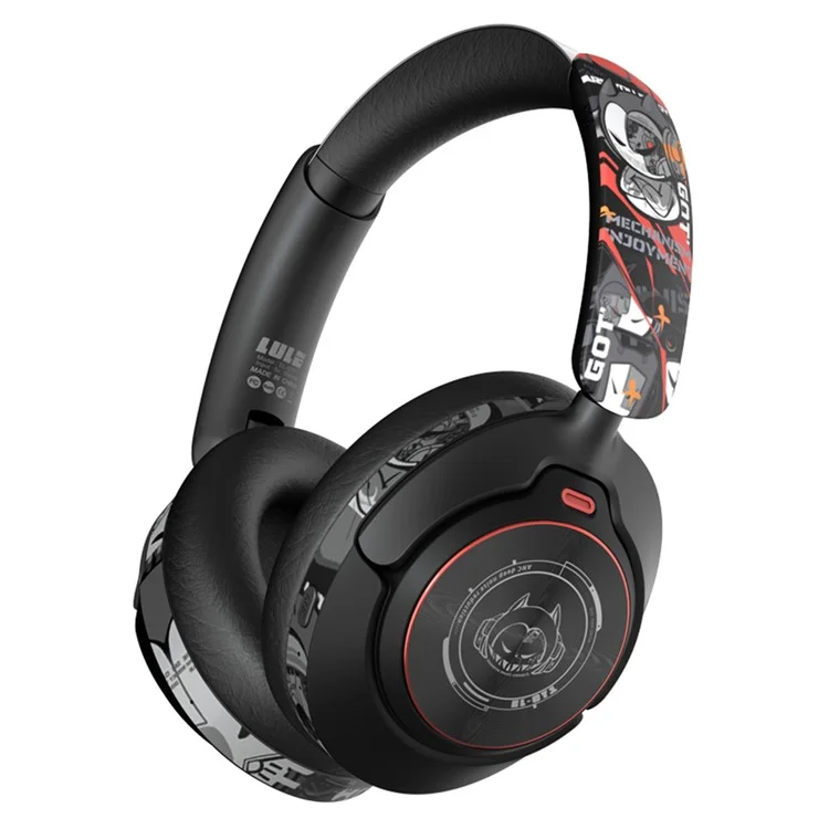 EL-GT1 Wireless Stereo Bluetooth-compatible Headphone Over-Ear ANC Gaming Music Headset - Black