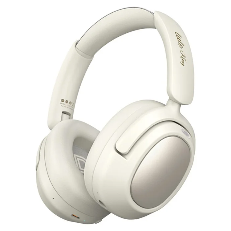 LULE King 2.4G Wireless Bluetooth-compatible Stereo Headphone Over-Ear Noise Reduction Gaming Music Headset - White
