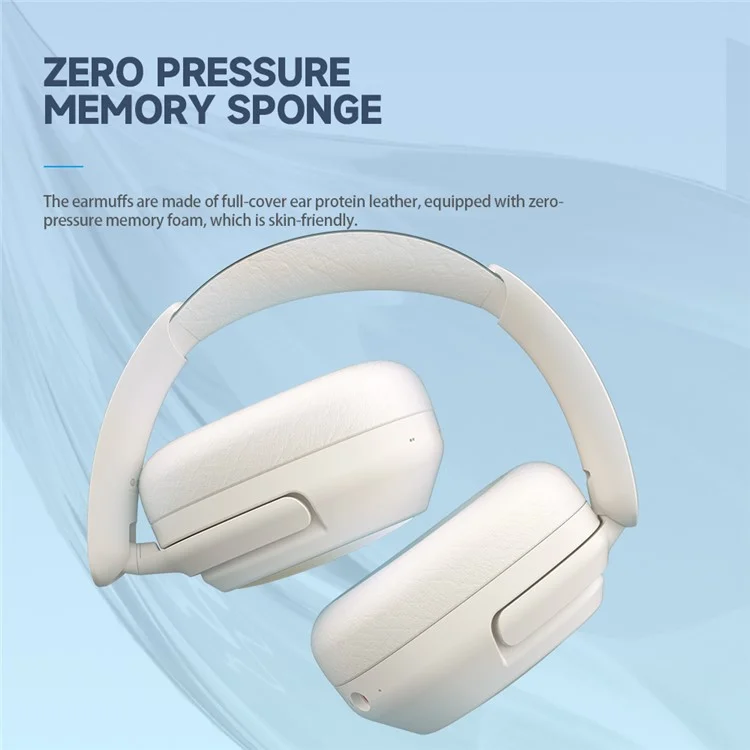 LULE King 2.4G Wireless Bluetooth-compatible Stereo Headphone Over-Ear Noise Reduction Gaming Music Headset - White