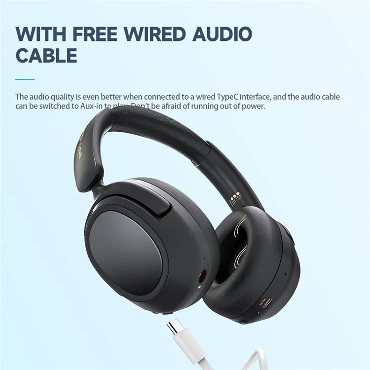 LULE King 2.4G Wireless Bluetooth-compatible Stereo Headphone Over-Ear Noise Reduction Gaming Music Headset - White