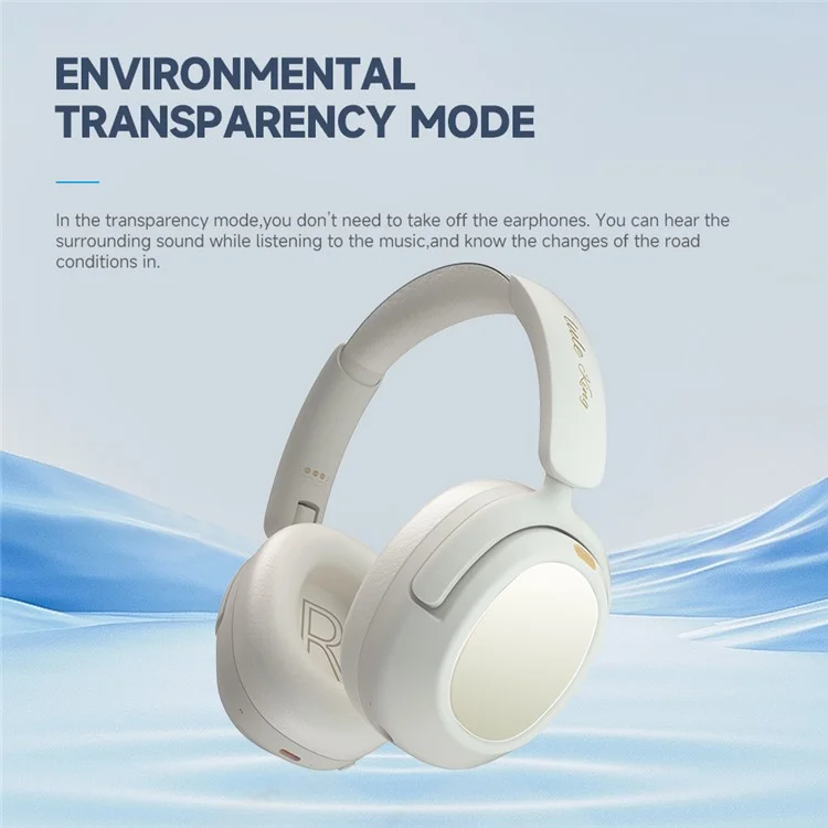 LULE King 2.4G Wireless Bluetooth-compatible Stereo Headphone Over-Ear Noise Reduction Gaming Music Headset - White