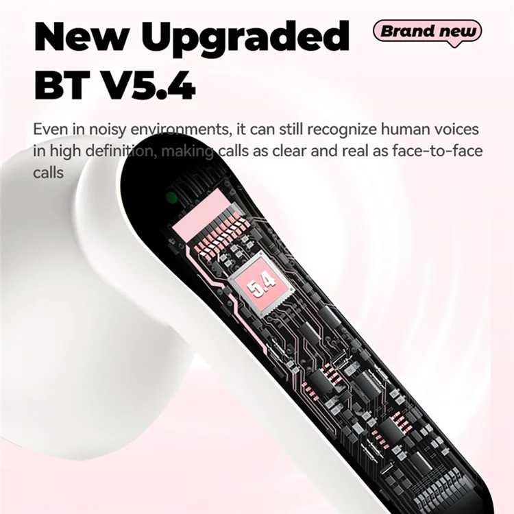GS-T1 TWS Bluetooth-compatible 5.4 Earphones Creative Backpack Charging Box Wireless Music Headset - Pink