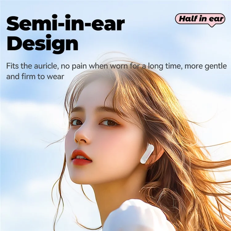 GS-T1 TWS Bluetooth-compatible 5.4 Earphones Creative Backpack Charging Box Wireless Music Headset - Sky Blue