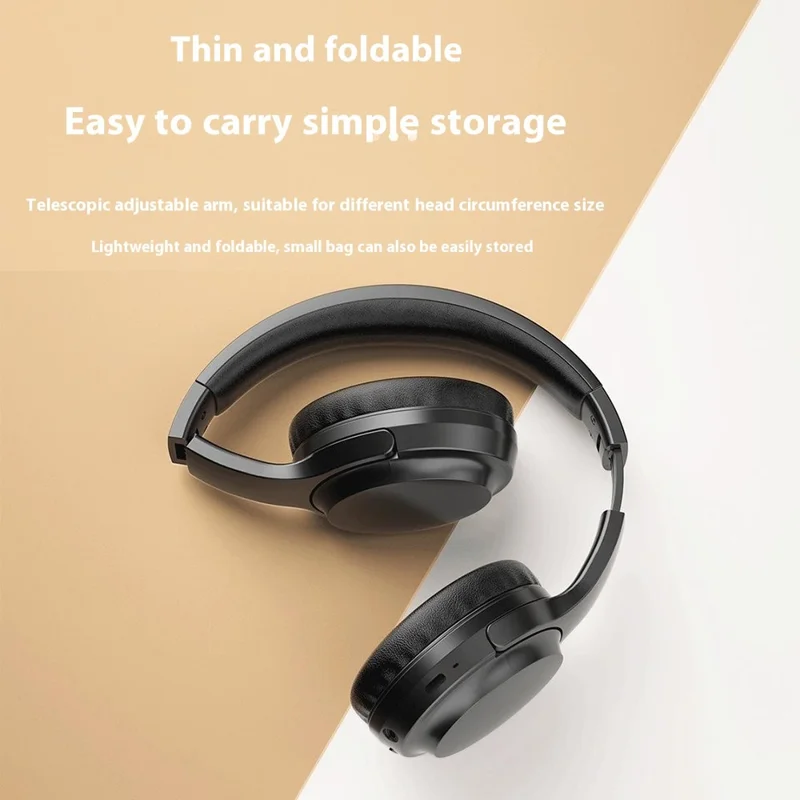 DUDAO X22Pro Bluetooth-compatible Headphones Noise Reduction Foldable HiFi Stereo Wireless Headset - Black