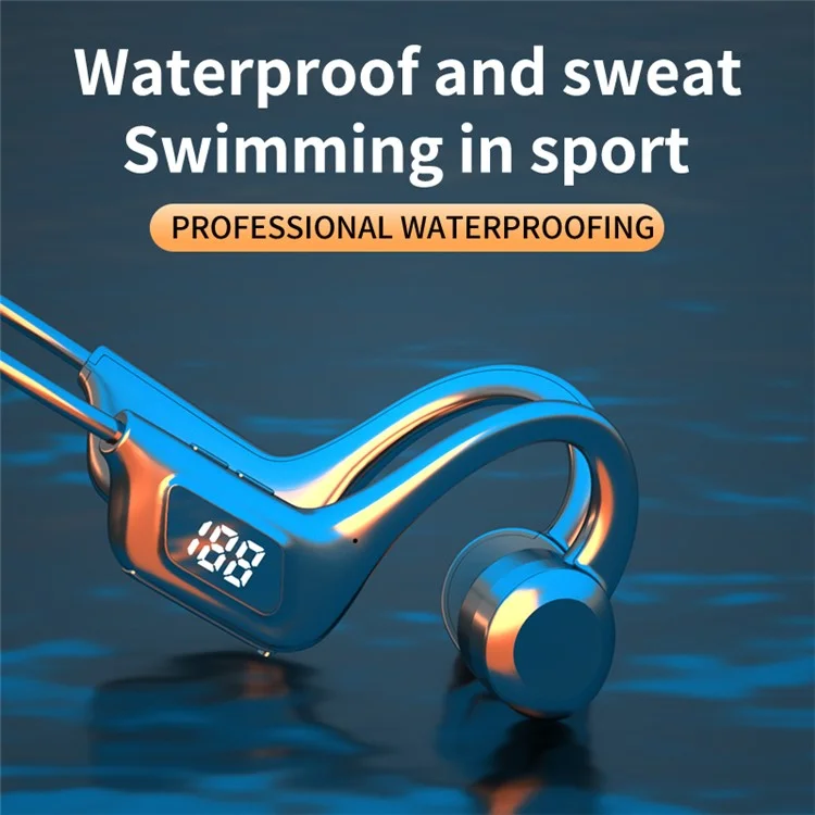 VG06 IPX5 Waterproof Outdoor Sports Earphones Bone Conduction Wireless Bluetooth-compatible Headphones