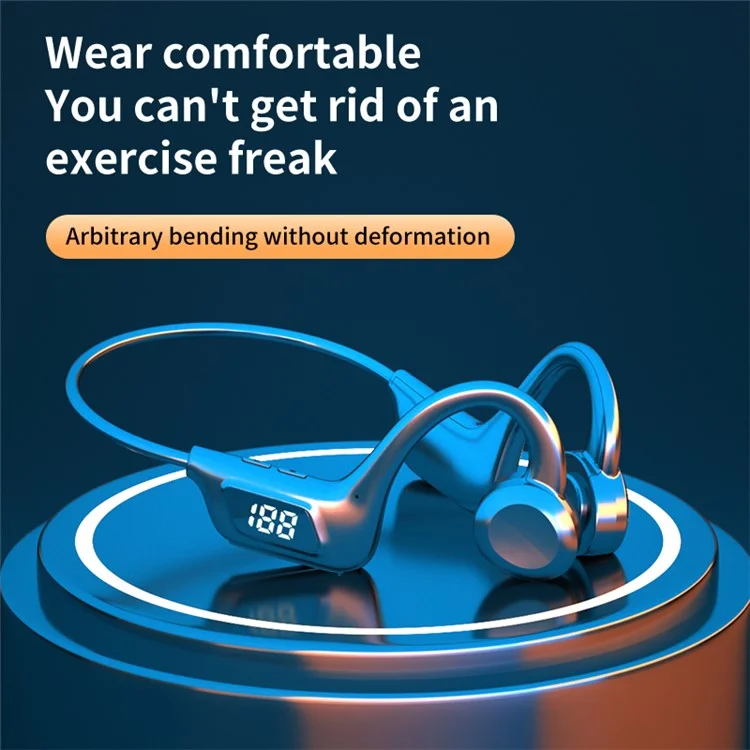 VG06 IPX5 Waterproof Outdoor Sports Earphones Bone Conduction Wireless Bluetooth-compatible Headphones
