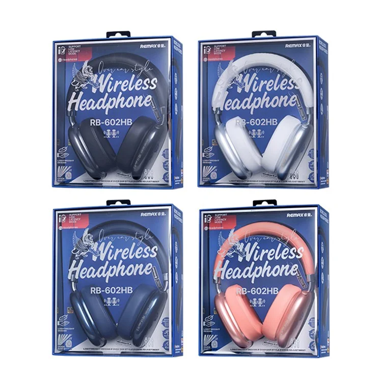 REMAX RB-602HB Wireless Headset Bluetooth-compatible 5.4 Over-Ear Headphones - Blue