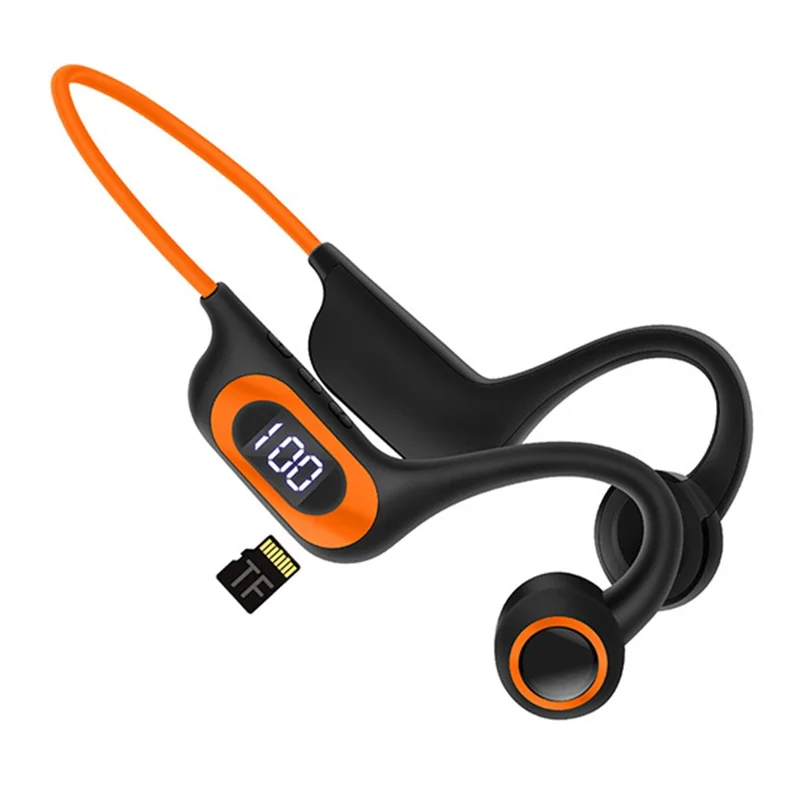 AKZ-G3 giętkie słuchawki przewodowe bezprzewodowe z wyświetlaczem poziomu naładowania - korale