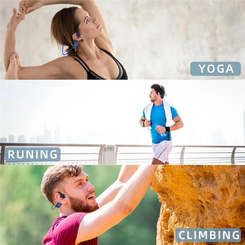 AKZ-G3 giętkie słuchawki przewodowe bezprzewodowe z wyświetlaczem poziomu naładowania - korale