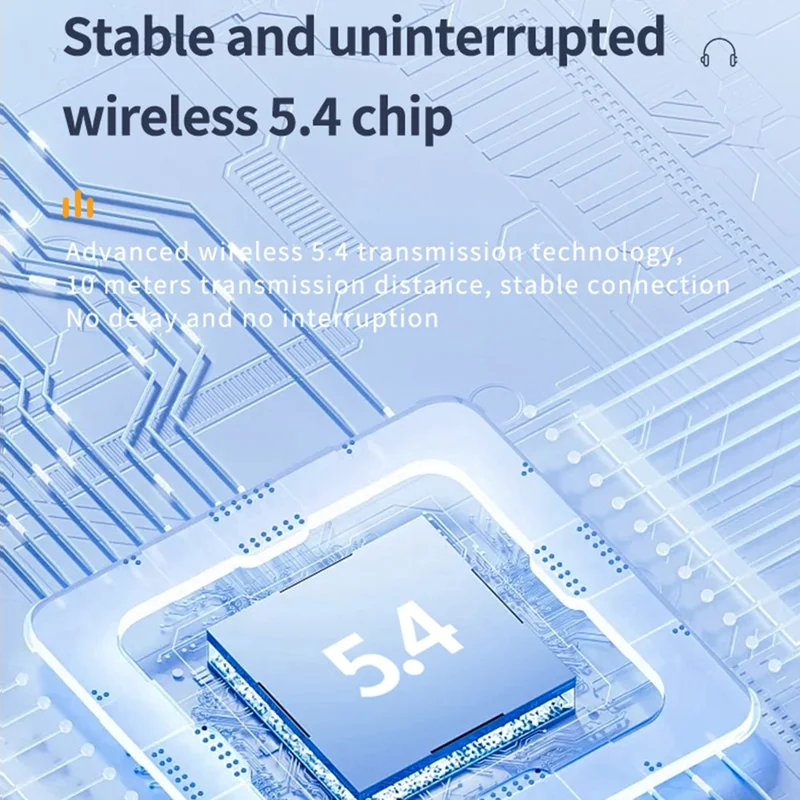 YW15 TWS Bluetooth-compatible In-Ear Earphones ANC ENC Noise Reduction Wireless Music Gaming Headset - White