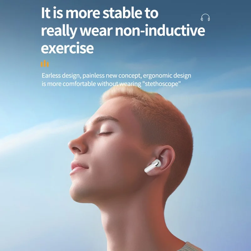 YW15 TWS Bluetooth-compatible In-Ear Earphones ANC ENC Noise Reduction Wireless Music Gaming Headset - White