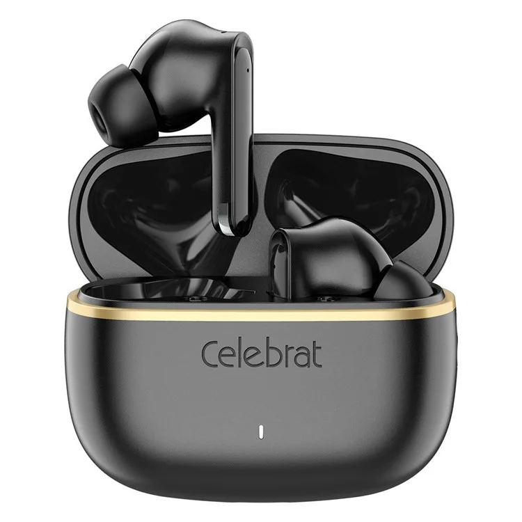 CELEBRAT WD03 TWS Earphones Bluetooth-compatible 5.3 In-Ear Noise Reduction Earbuds - Black