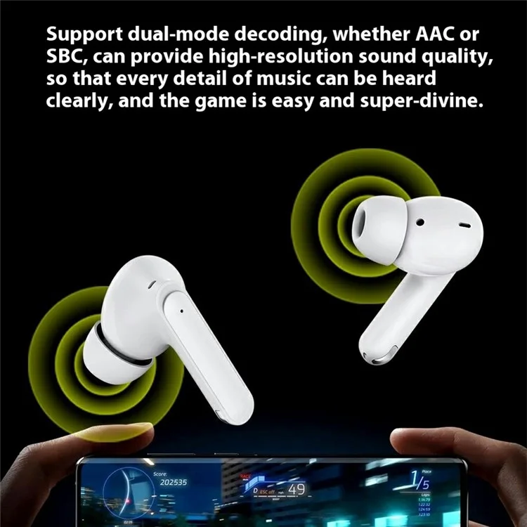 CELEBRAT WD03 TWS Earphones Bluetooth-compatible 5.3 In-Ear Noise Reduction Earbuds - Black