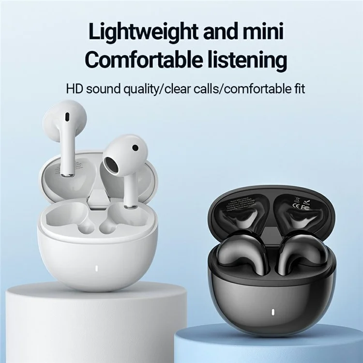 CELEBRAT W62 TWS Bluetooth-compatible Earphones Semi-in-ear Wireless Sports Music Headset - Black